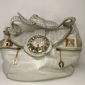 ❤️SOLD❤️BETSY JOHNSON PURSE CREAM WITH GOLD